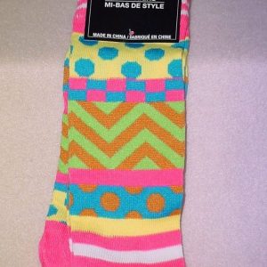 SOCKS - Multi color stripe knee high socks