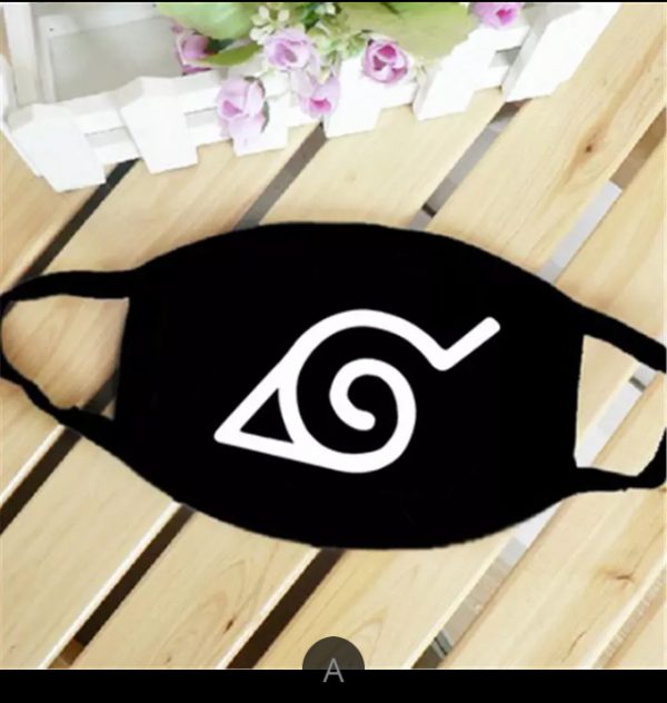 ANTI DUST Cotton Blend Black Anime Face Mask – Naruto – (WHITE)  KANOHA