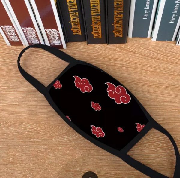 ANTI DUST Cotton Blend Black Anime Face Mask – Naruto – AKATSUKI
