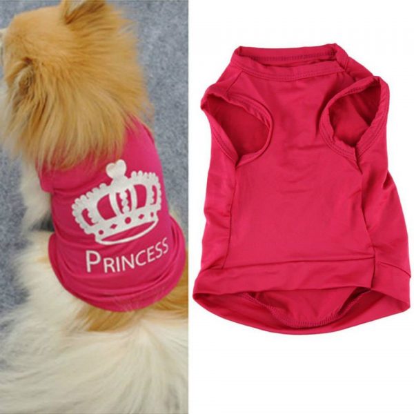 PET Princess T-shirt Summer Vest (L)