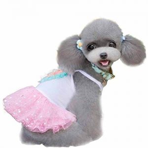 Pink Princess Dress Dog Camisole Tutu Dresses (L)