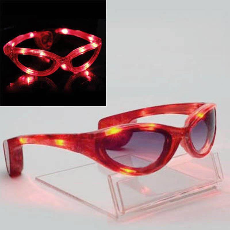 LED Sunglasses - RED Rave Glasses