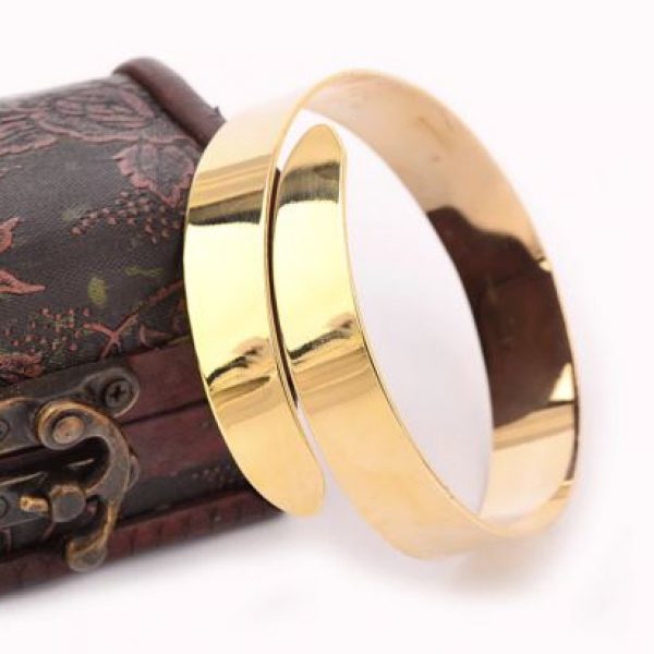 Armband – Smooth Gold open Armband