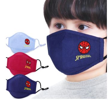 Anti-Dust Protective Masks for boys 3-12Y - Spiderman - 1