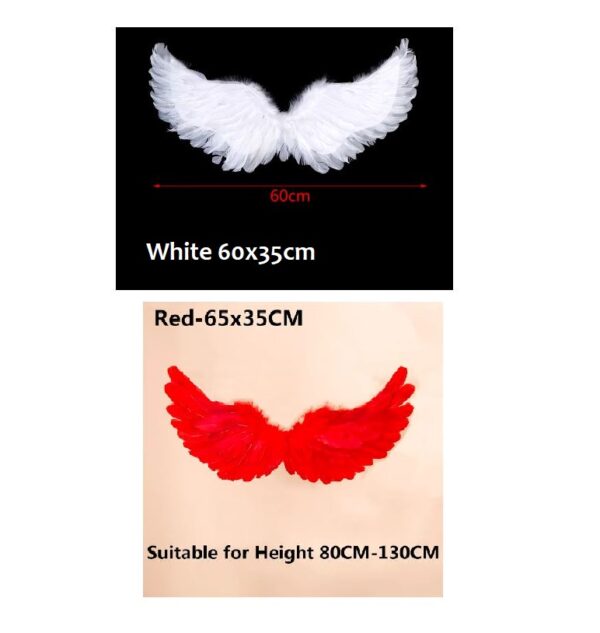 Feather Angel Wings - Swallow shape CHILD SIZE