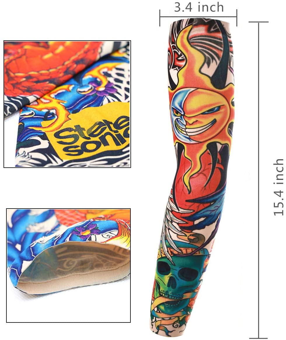 Temporary Tattoo Arm Sunscreen Sleeves SINGLE - Image 2