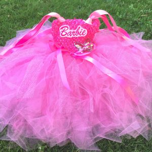 CUSTOM MADE Toddler tutu dress –  Toddler Pink Barbie Princess SIZE: 2YRS