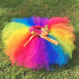 CUSTOM MADE Toddler Tutu – Rainbow Sparkle Fluffy Sparkle Tutu