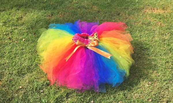 CUSTOM MADE Toddler Tutu – Rainbow Sparkle Fluffy Sparkle Tutu
