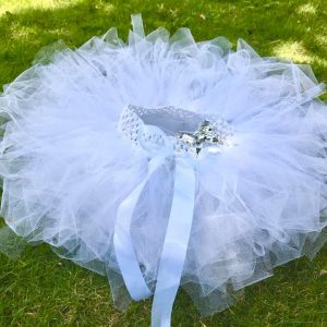 CUSTOM MADE Toddler tutu – White Sparkle tutu