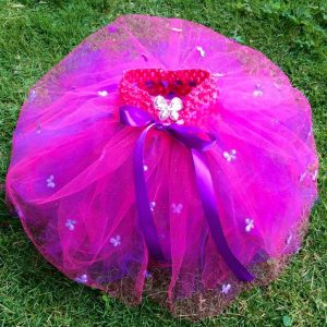 CUSTOM MADE Toddler tutu –  Pink/Purple sparkle butterfly tutu