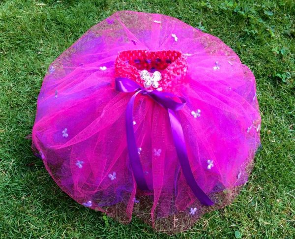 CUSTOM MADE Toddler tutu –  Pink/Purple sparkle butterfly tutu