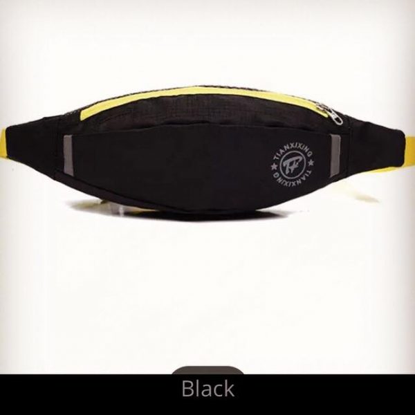 UNISEX MULTIFUNCTION WAIST POUCH - BLACK