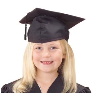 Graduation Hat-Cap - Child Size BLACK
