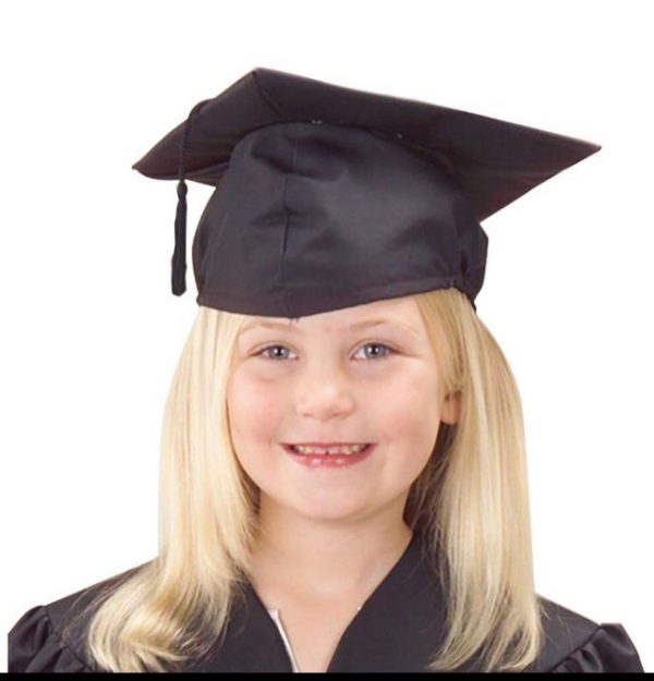 Graduation Hat-Cap - Child Size BLACK