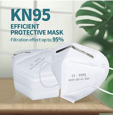 Anti-Dust Mask - KN95 Respiratory Mask with Nose Clip. FDA Approved