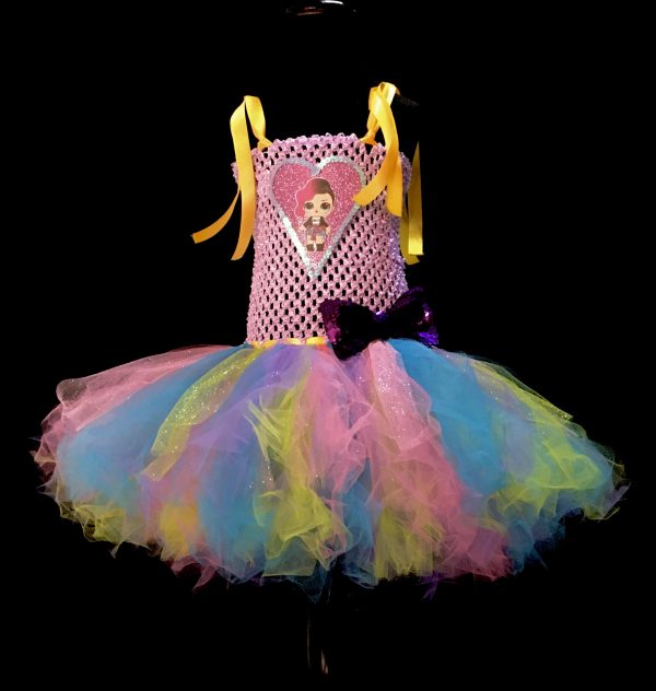 CUSTOM MADE Child Tutu Dress – Girls LOL Surprise Tutu Dress SIZE: 3-5YRS - Image 3