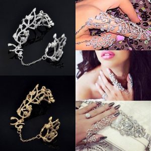 Knuckle Rings - Gothic Fashion Women Multiple Double Finger Stack Knuckle Band