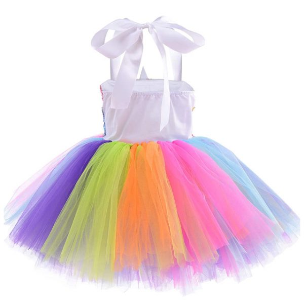 Unicorn Dress Rainbow Sequin  - SIZE: 3T-4T - Image 4