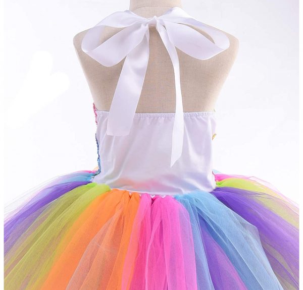 Unicorn Dress Rainbow Sequin  - SIZE: 5-6 - Image 4