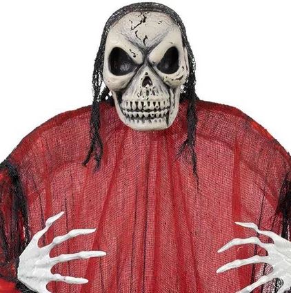HALLOWEEN DECORATION - Giant Red Reaper Decoration - Image 4