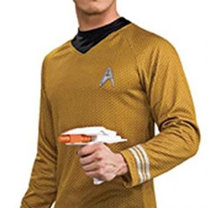 Star Trek Movie Deluxe GOLD Shirt, Adult Large Costume
