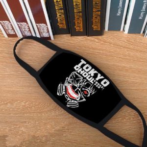 ANTI DUST Cotton Blend Black Anime Face Mask – Tokyo Ghoul Ken Kaneki 3