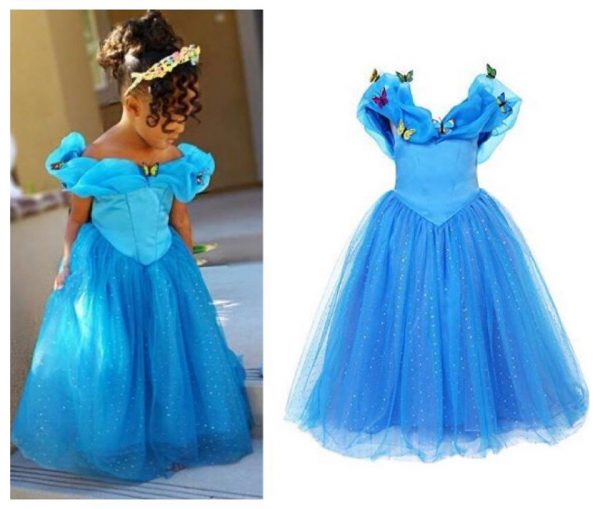 Girls Cinderella Princess Dress Costume Butterfly - SIZE 5 - Image 2