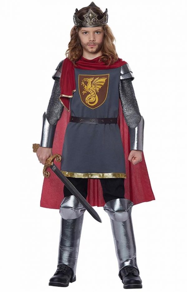 Boys Medieval King Arthur Costume - SIZE LARGE/XLARGE