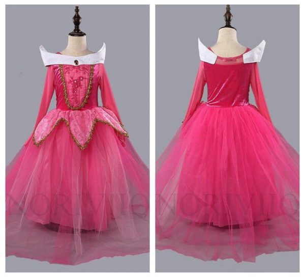 CHILD Pink Aurora Sleeping Beauty Princess Costume - SIZE: 9-10