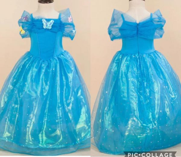 Girls Cinderella Disney inspired Dress Princess costume Dress - SIZE 7-8