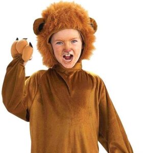 ANIMAL COSTUME Cozy Fleece Lion Animal Costume - SIZE: SMALL(4-6)