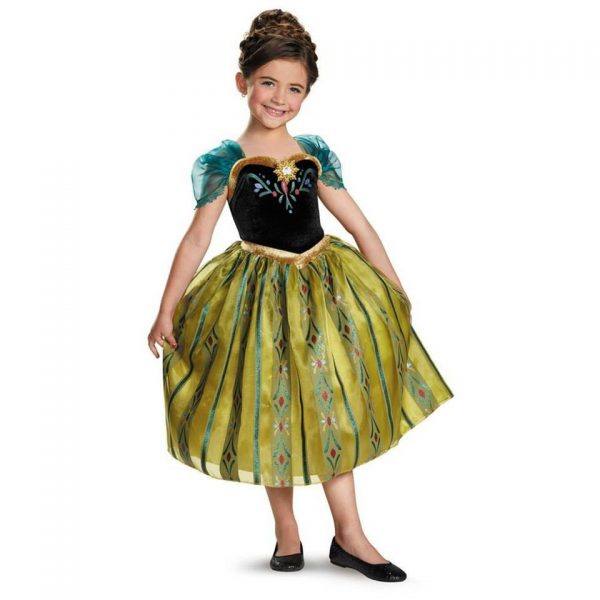 Disney's Frozen Anna Coronation Gown Classic Girls Costume - Size: Medium - 7-8