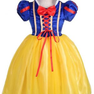 Girls' Princess Snow White Costume with red ribbon - SIZE 12
