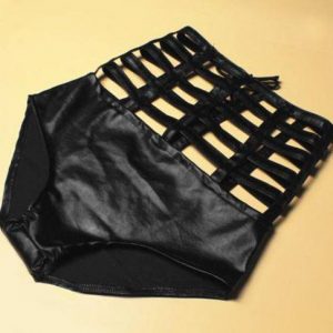 BOY SHORTS - HIGH WAIST Hollow-Out Shorts - SIZE: MEDIUM