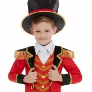 Kids Ringmaster Strongman Circus Costume - SIZE: CHD SMALL(4-6)