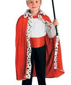 King Robe And Crown Set Child Costume  (ONE SIZE)