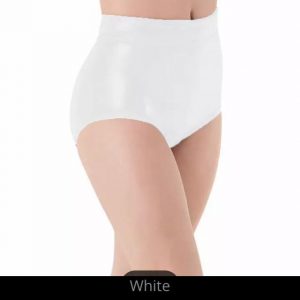BOY SHORTS - HIGH WAIST METALLIC SHORTS - Metallic WHITE Underpants