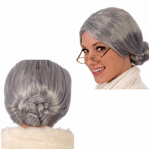 OLD LADY - Granny Wig - GREY