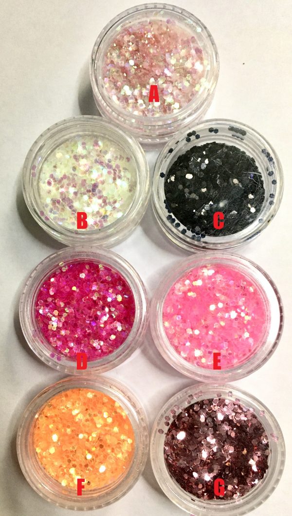 Hexagonal Shaped Glitter - SMALL