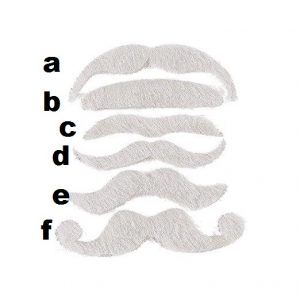 Synthetic WHITE Mustache
