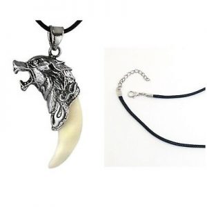 WOLF Tooth Fang Tribal Necklace Pendant