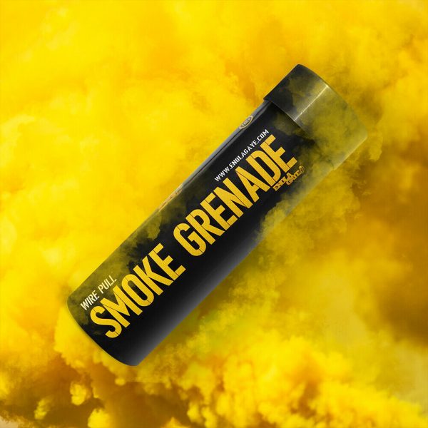 SMOKE GENADE – Peacock Smoke RP90 Smoke Grenade - YELLOW - Image 2