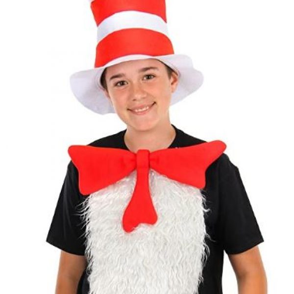 Dr. Seuss Cat in The Hat Deluxe Costume Kit for Adults and Kids – Size: (one size)