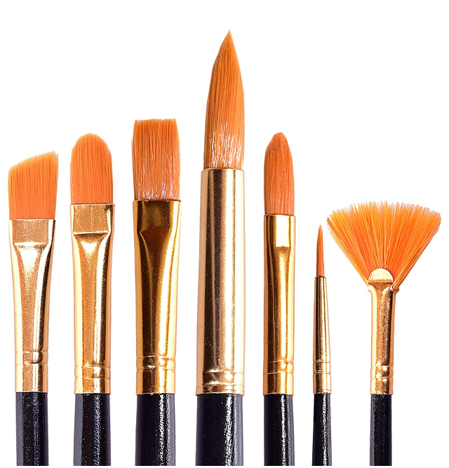 Acrylic Paint Brushes Set of 7