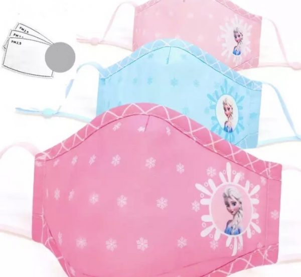 Anti-Dust Protective Masks for girls 3-12Y – FROZEN ELSA