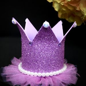 CUSTOM MADE Tutu Tiara - LILAC Girls Glitter Tutu Tiara (SMALL)