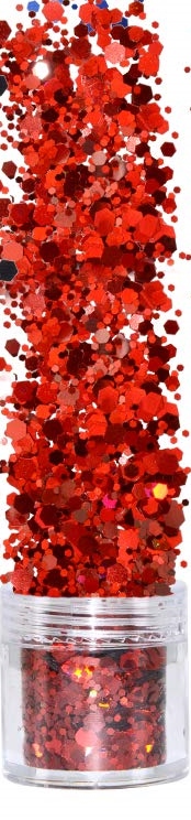 Holographic Chunky Glitter #2 - SYMPHONY RED/GOLD 10g