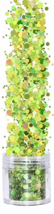 Holographic Chunky Glitter #2 - LIME GREEN 10g