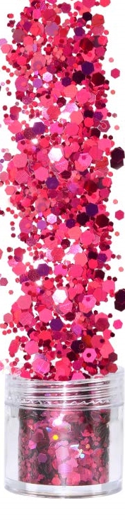 Holographic Chunky Glitter #2 - DARK LASER PINK 10g
